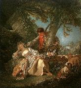 Francois Boucher The Sleeping Shepherdess painting